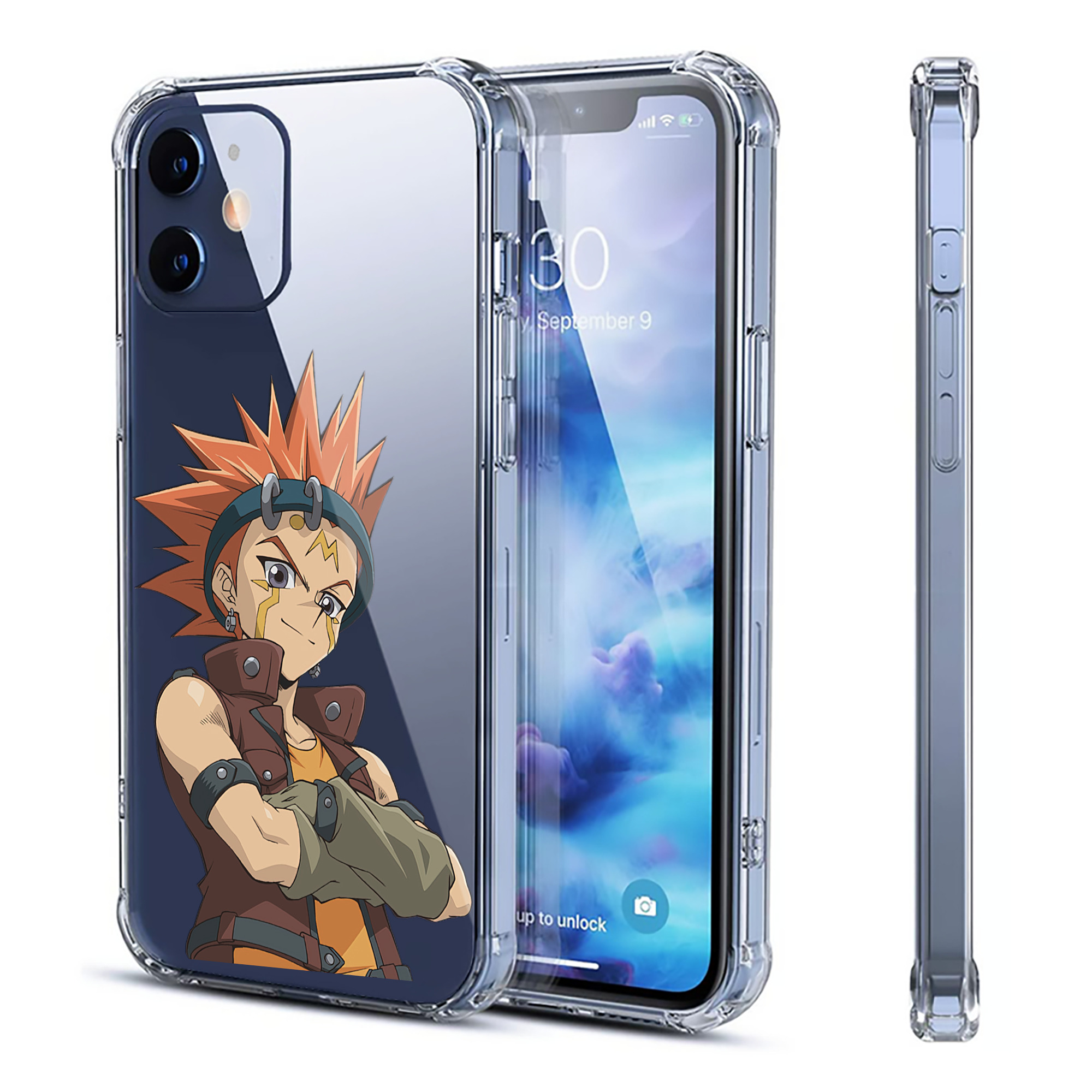（画像用） 遊☆戯☆王 Yu-Gi-Oh! 【iPhone 12シリーズ対応】透明スマホケース（クリアソフトケース）
